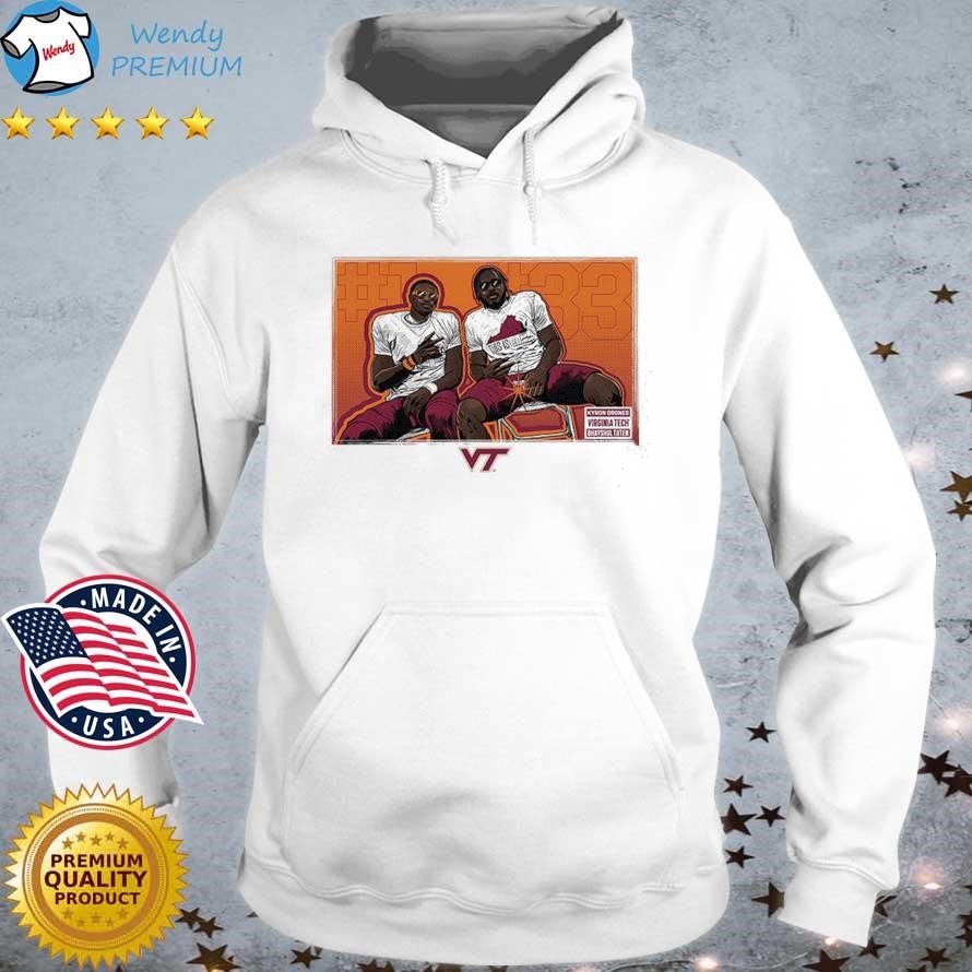 Official Virginia Tech NCAA Football Kyron Drones And Bhayshul Tuten Individual Caricature Hoodie